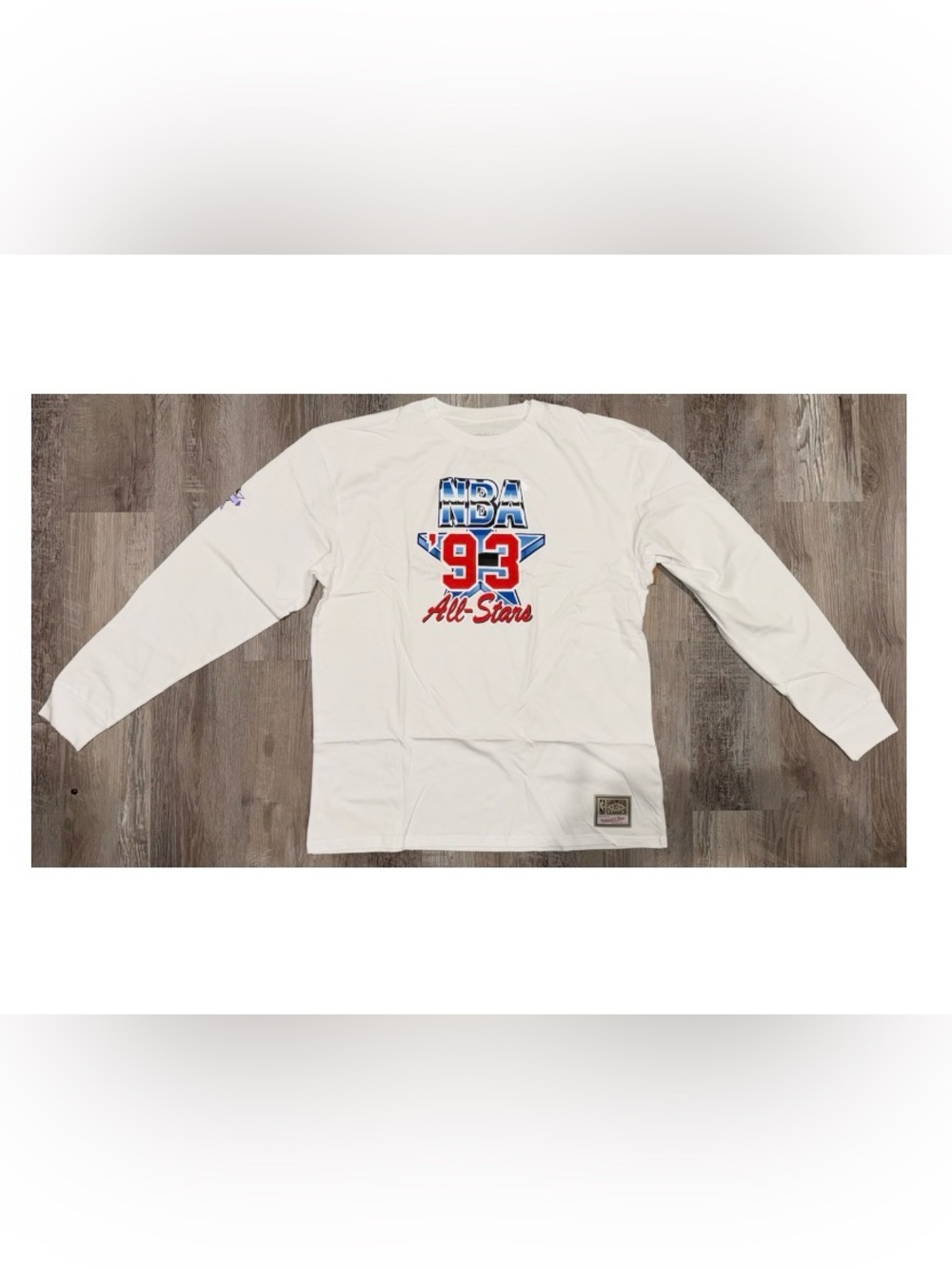 NWT Men's NBA 1993 Champions Mitchell & Ness Long Sleeve Shirt Size XL